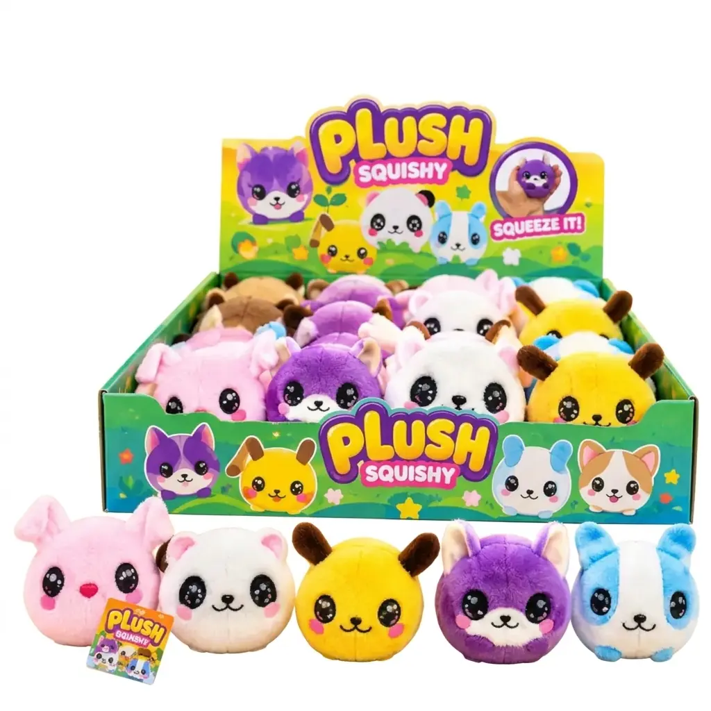 Squishy Peluş Hayvan Topu – 6 Farklı Model