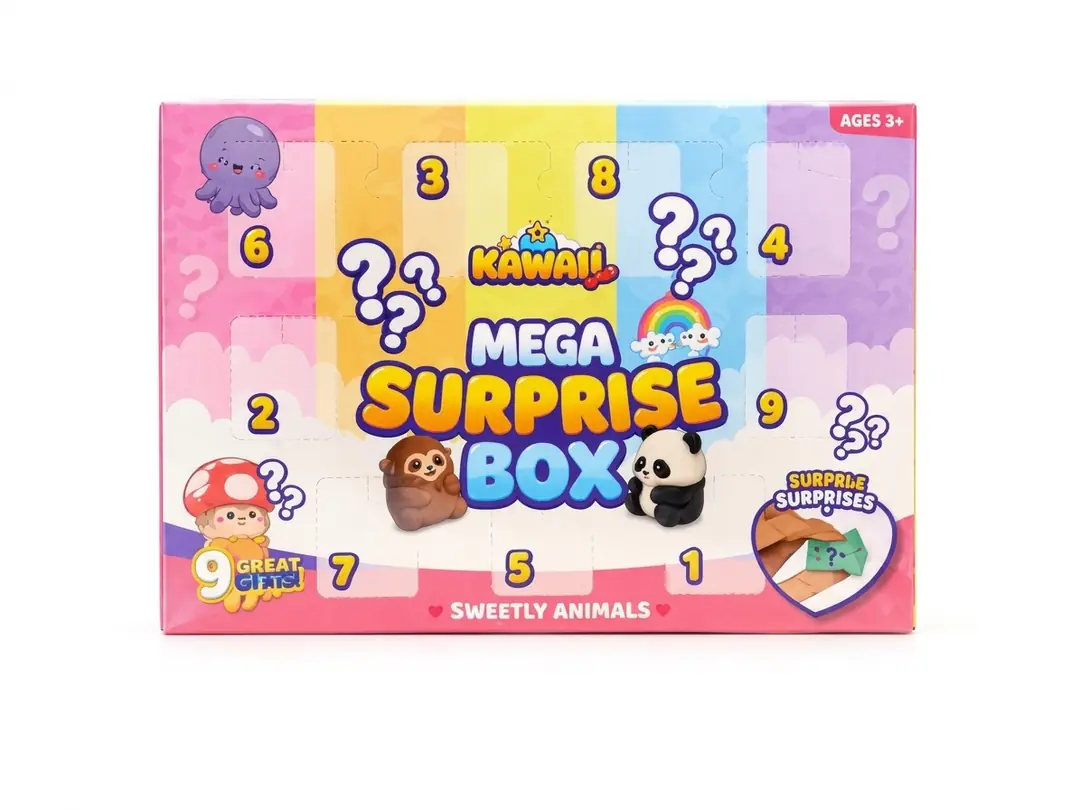 Squishy Hayvanlar Sürpriz Kutusu – 9 Parça