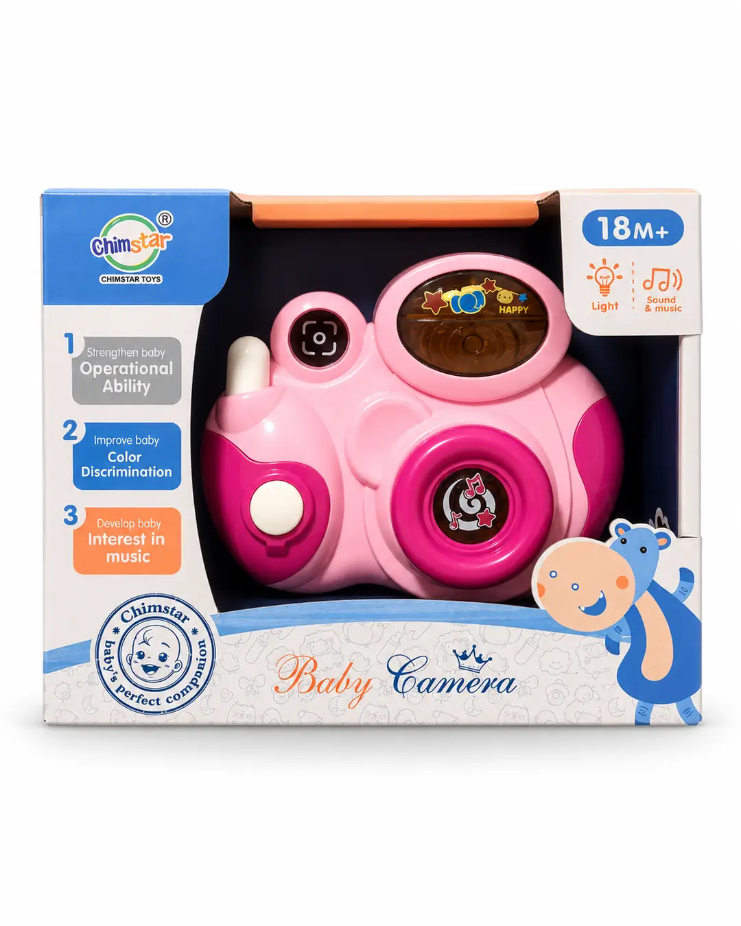 Chimstar Işıklı ve Sesli Bebek Kamerası Oyuncak - 2 Renk