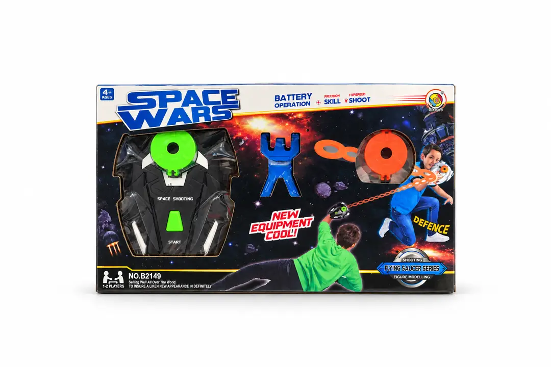 Space Wars Uçan Disk Atıcı ve Hedef Oyunu Seti – 2 Kişilik