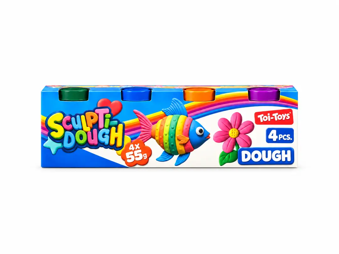 Toi-Toys 4 Renk Oyun Hamuru Seti – 4x55 Gr