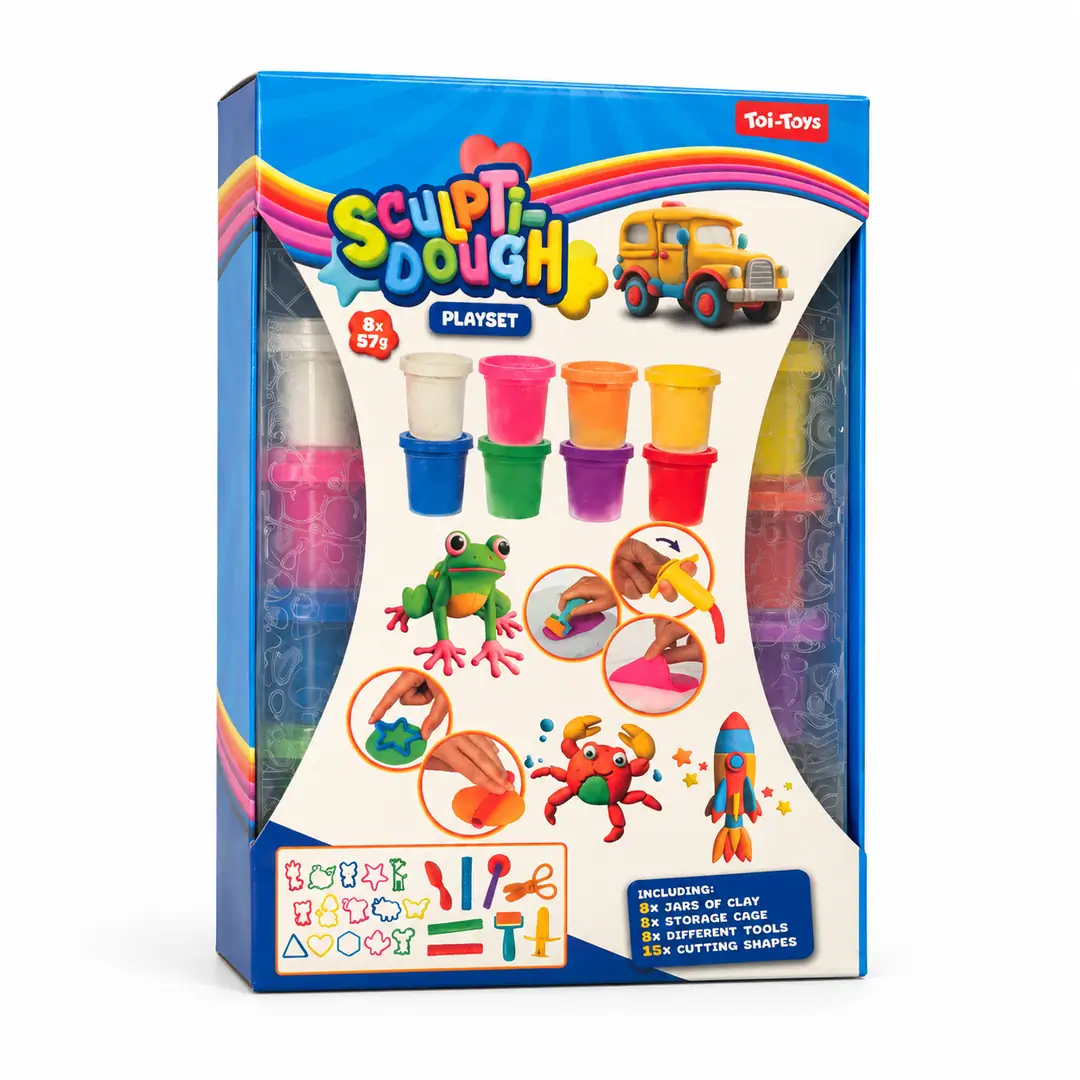 Toi-Toys 8 Renk Oyun Hamuru ve Şekillendirme Seti – 8x57 Gr