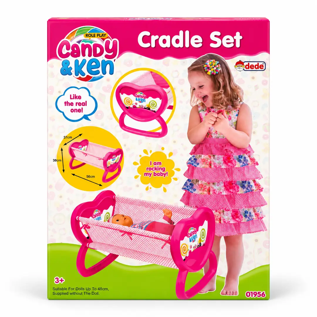 Dede Candy & Ken Oyuncak Sallanan Beşik - Pembe