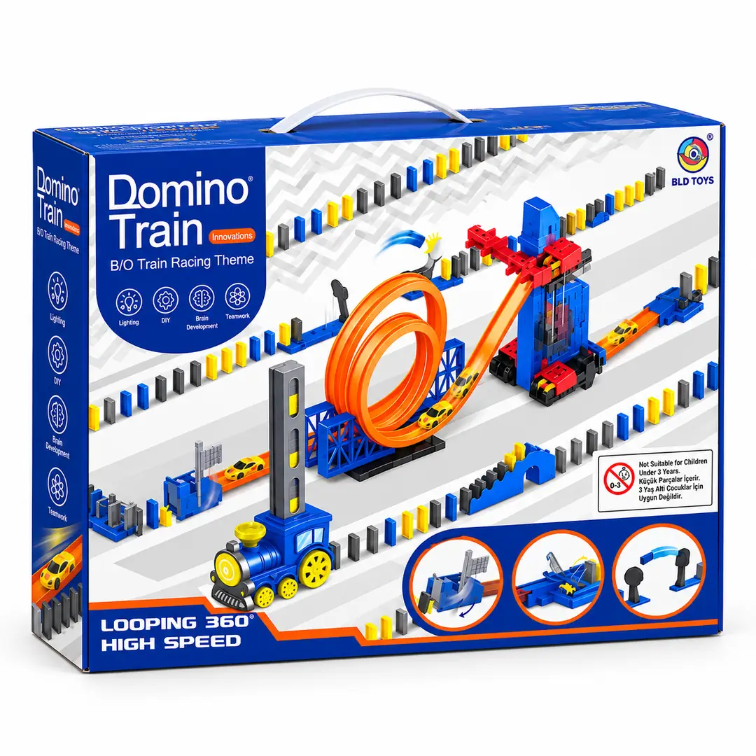 Trenli Domino ve Yarış Pisti Oyun Seti