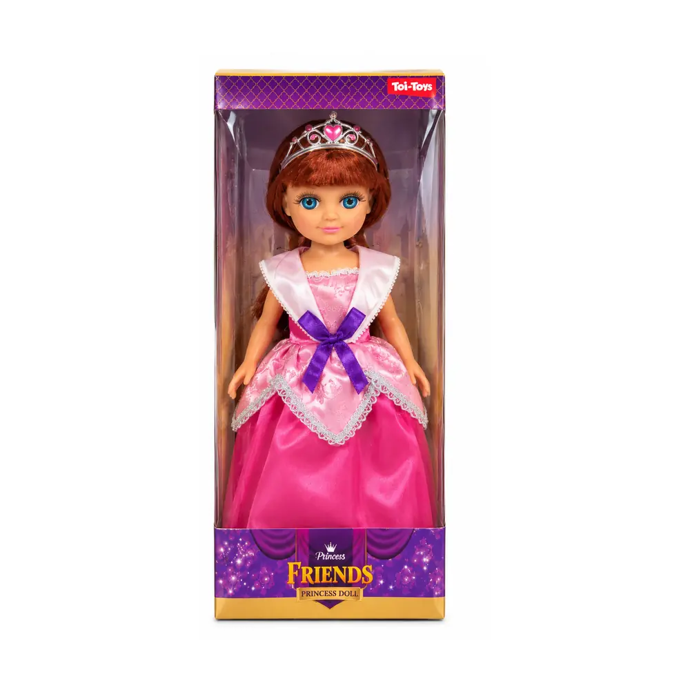 Princess Friends Taçlı Prenses Bebek – Pembe Elbiseli