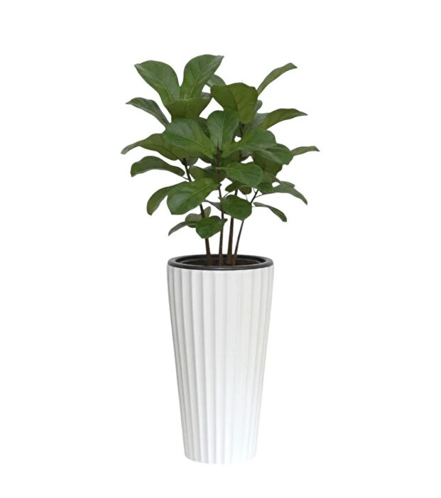 Saksı Vazo TK. Lilyum NO2 Beyaz 16lt