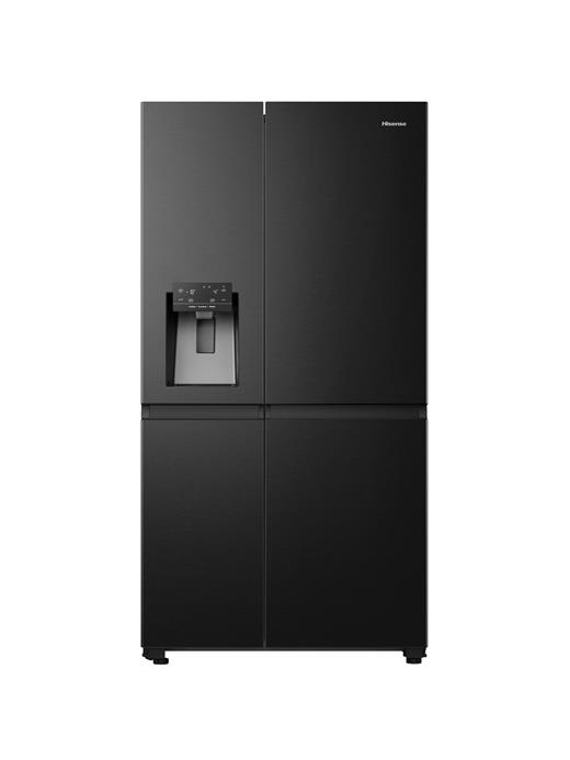 Hisense RS818N4TFE 632 lt. Gardirop Tipi NO Frost Su ve Buz Hazneli Buzdolabı Siyah