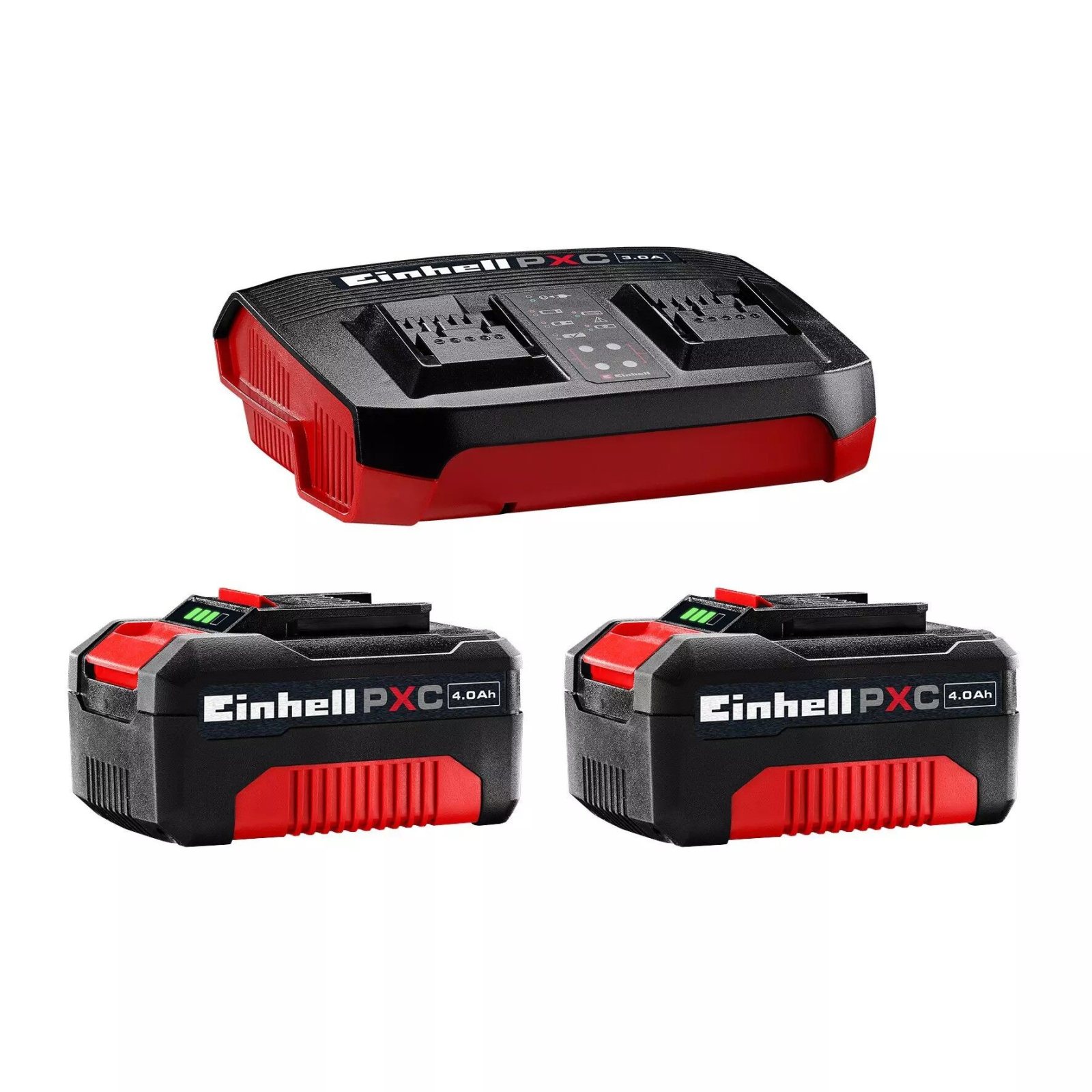 AKÜ VE ŞARJ CİHAZI 18V 2x4,0 Ah PXC Twincharger