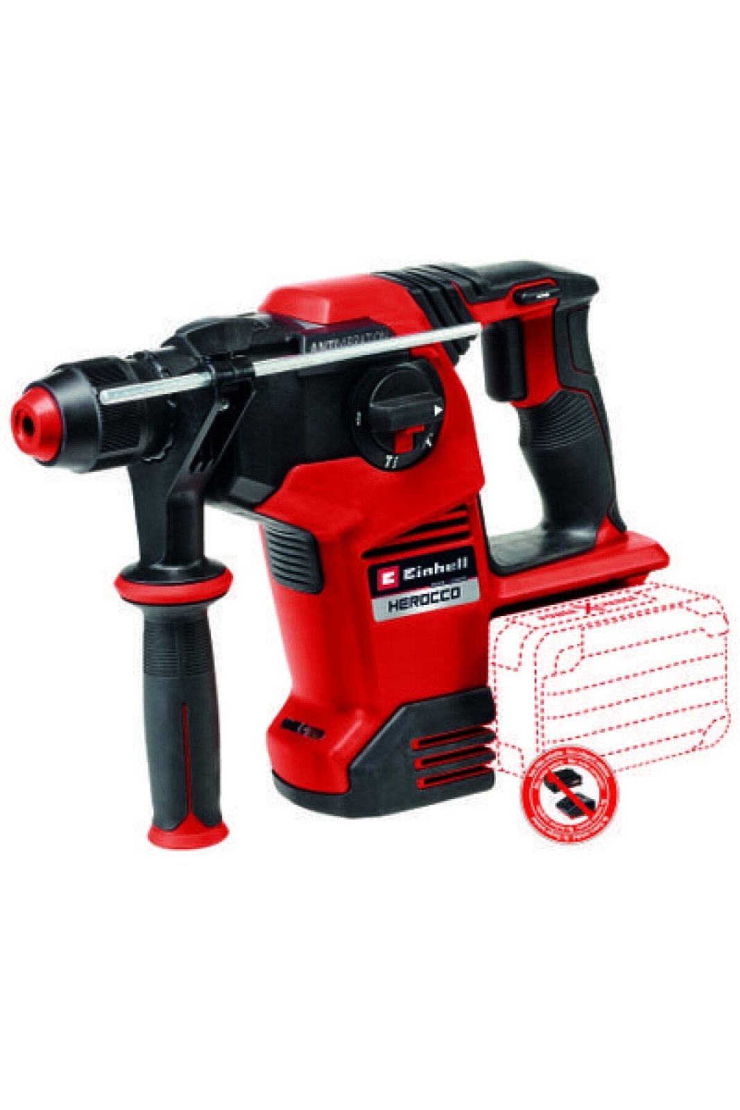 Akülü Kırıcı Delici SDS-Plus 18V Herocco 36