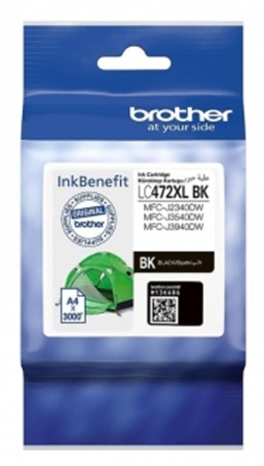 Brother LC472XL Siyah Mürekkep Kartuşu