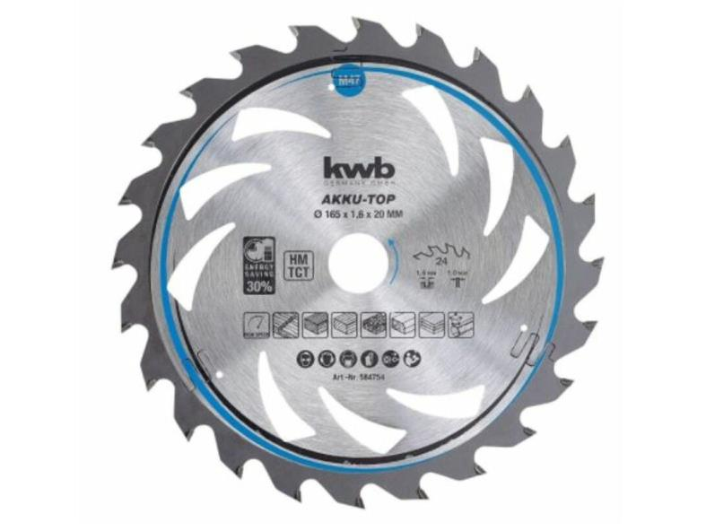 KWB 160 x 20 mm Z24 Daire Testere Bıçağı 584533
