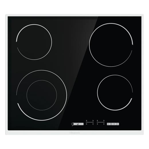 Hisense E6432X 4 Gözlü 60 cm Cam Elektrikli Ankastre Ocak Siyah