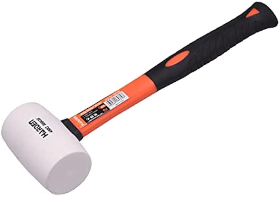 Tokmak Lastik Fiberglass Saplı Beyaz 700gr