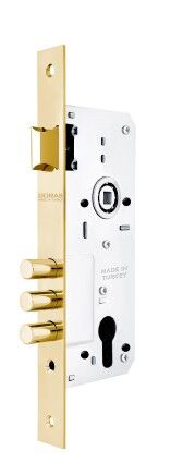 Kilit Gömme Silindirli 40 mm Kasa Sarı
