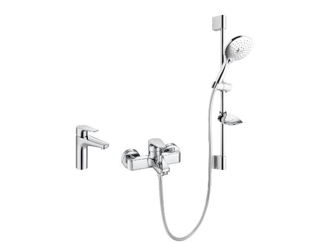 Atlas Lavabo+banyo Bat+sürgülü Düş Set