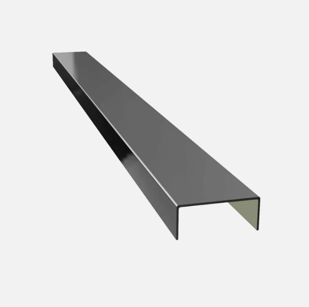 Pslnmz Çelik Bordür 30mm Siyah Ayna 250cm 0,60mm