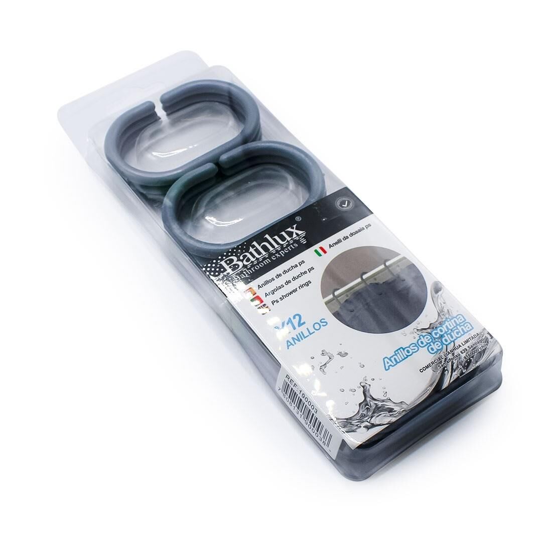 Banyo Perde Halkası Metalik Mavi 12AD/PAKET
