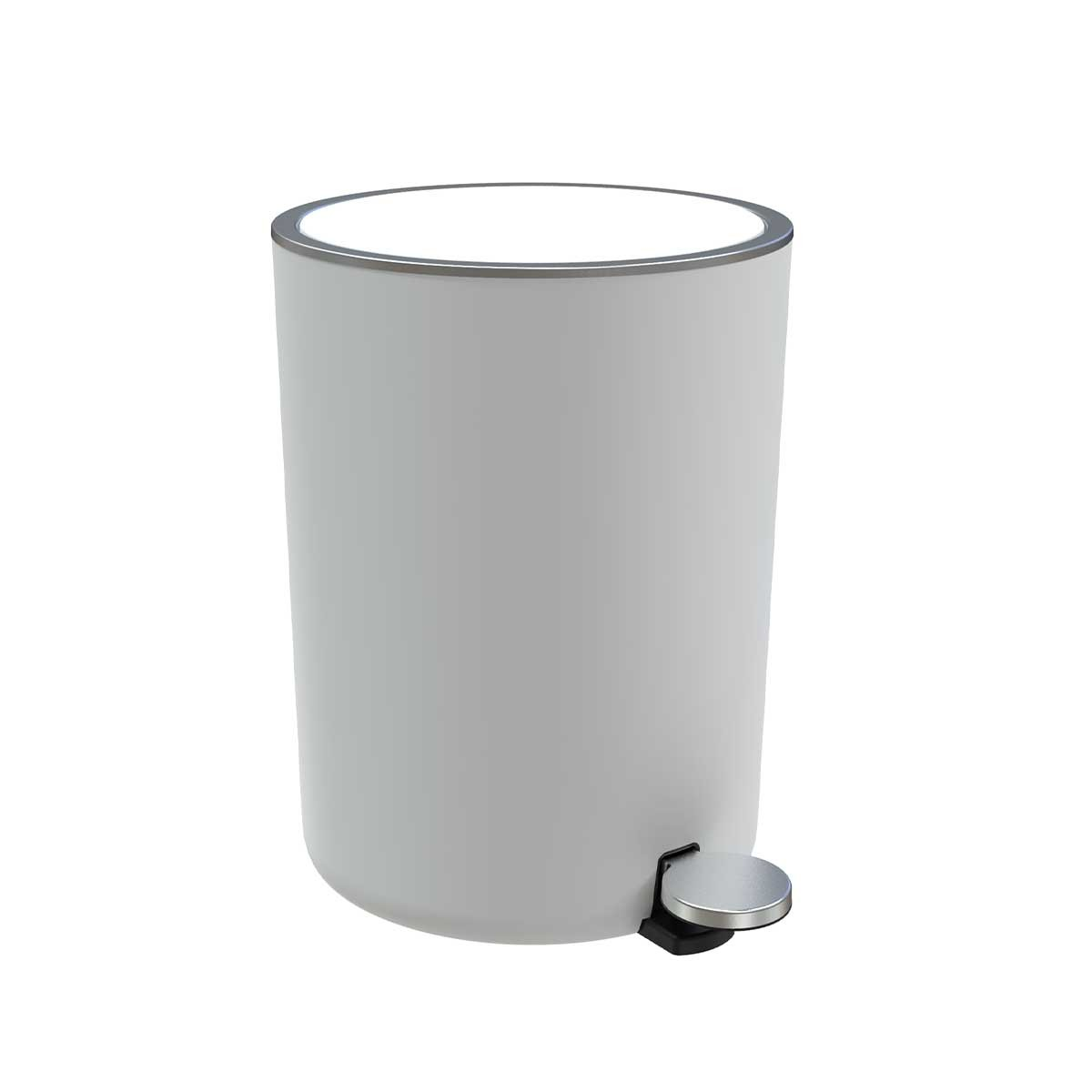 Çöp Kovası Pedallı 5 lt Beyaz