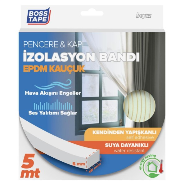 Bant Epdm Pencere İzolasyon Bandı Beyaz 15MMX5MT