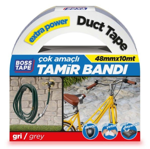 Bant Tamir Bandı - Duct Tape Gri 48MMX10MT
