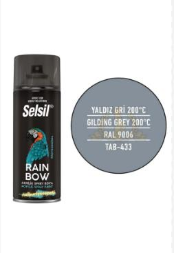 Sprey Boya Akrilik Isı Yaldiz Gri 400ml