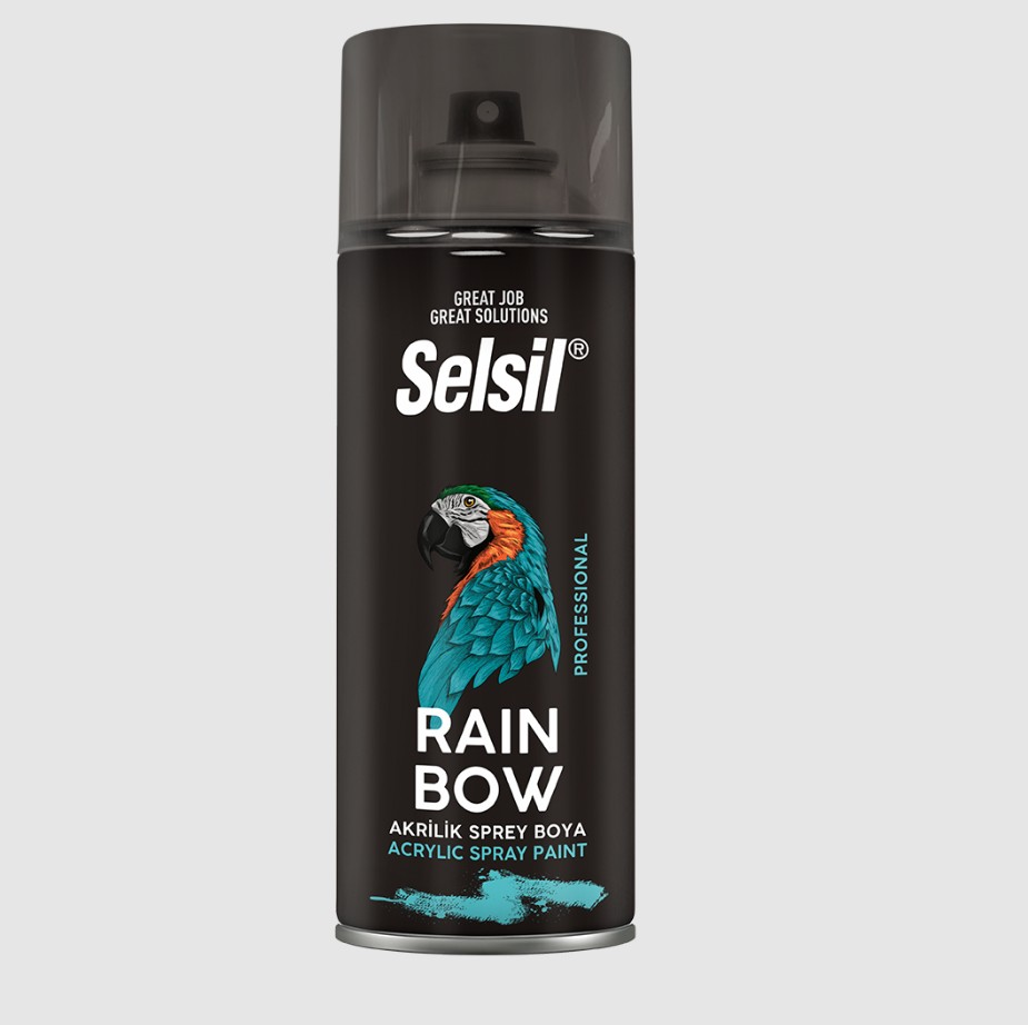 Sprey Boya Akrilik Siyah Mat 400ml