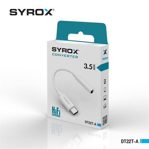 Syrox DT22T-A 3.5A Audio Type-C Çevirici