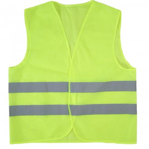 İkaz Yeleği Fosfor Sarı Çizgi Gri 2XL