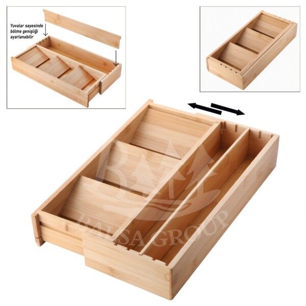 Organizer Bambu 39.4x24x6.4CM