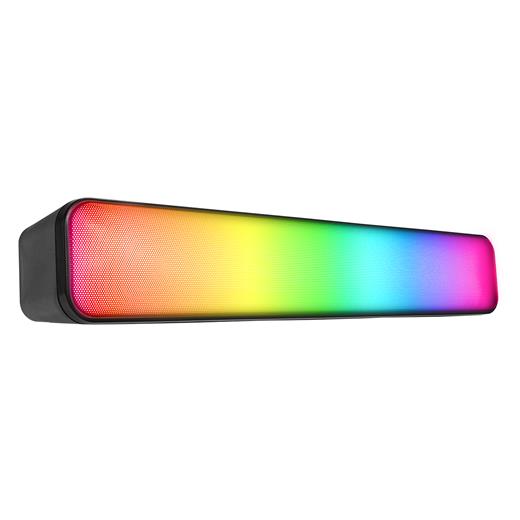 Mikado MD-SBT25 Siyah 5W*2 1200mAh BT,RGB,TF Card,Type-C,USB Soundbar Speaker