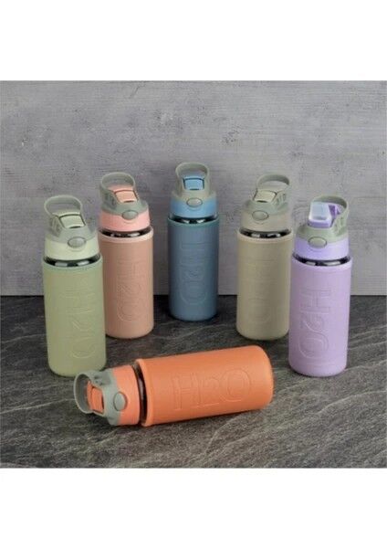 Matara Cam H2O Deri Kılıflı Pipetli 500ml