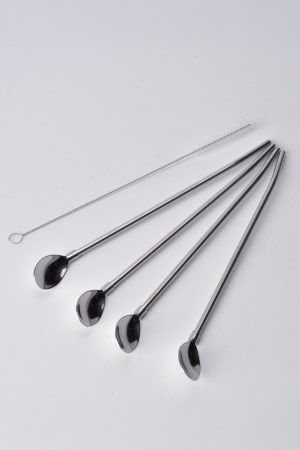 Pipet Çelik Dörtlü Kaşık Set