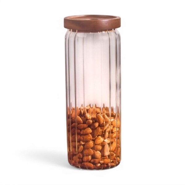 Kavanoz Cam Akasya Kapaklı 1250 ml 90x250