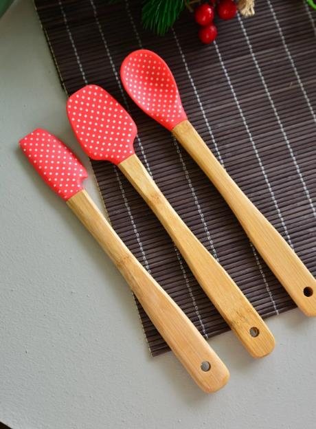 Kaşık Seti Silikon UÇ Bolly 3 Parça 21cm