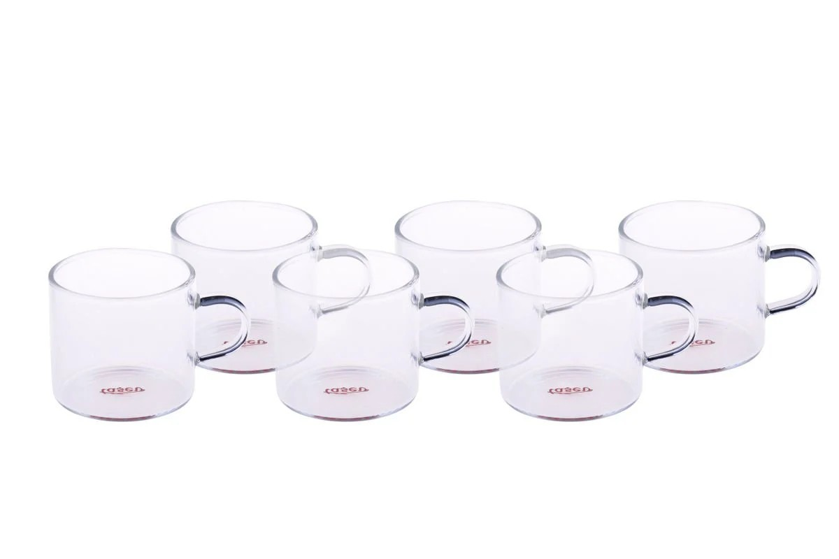 Fincan TKM Espresso Sete Kulplu 6lı Cam 100ml