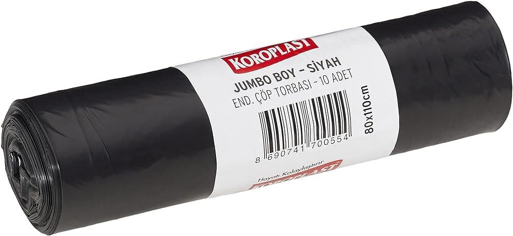 Çöp Poşeti End. Jumbo Siyah 80x110