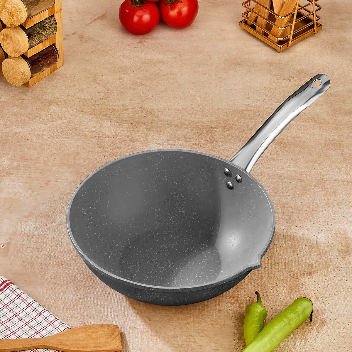 Tava Wook Granit Iron Döküm 28 cm