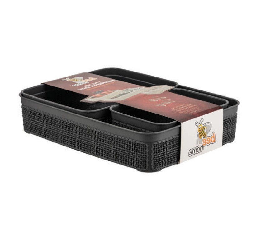 Sepet Çok Amaçlı Jut 3lü Set 1,5/2,5/5LT Ant