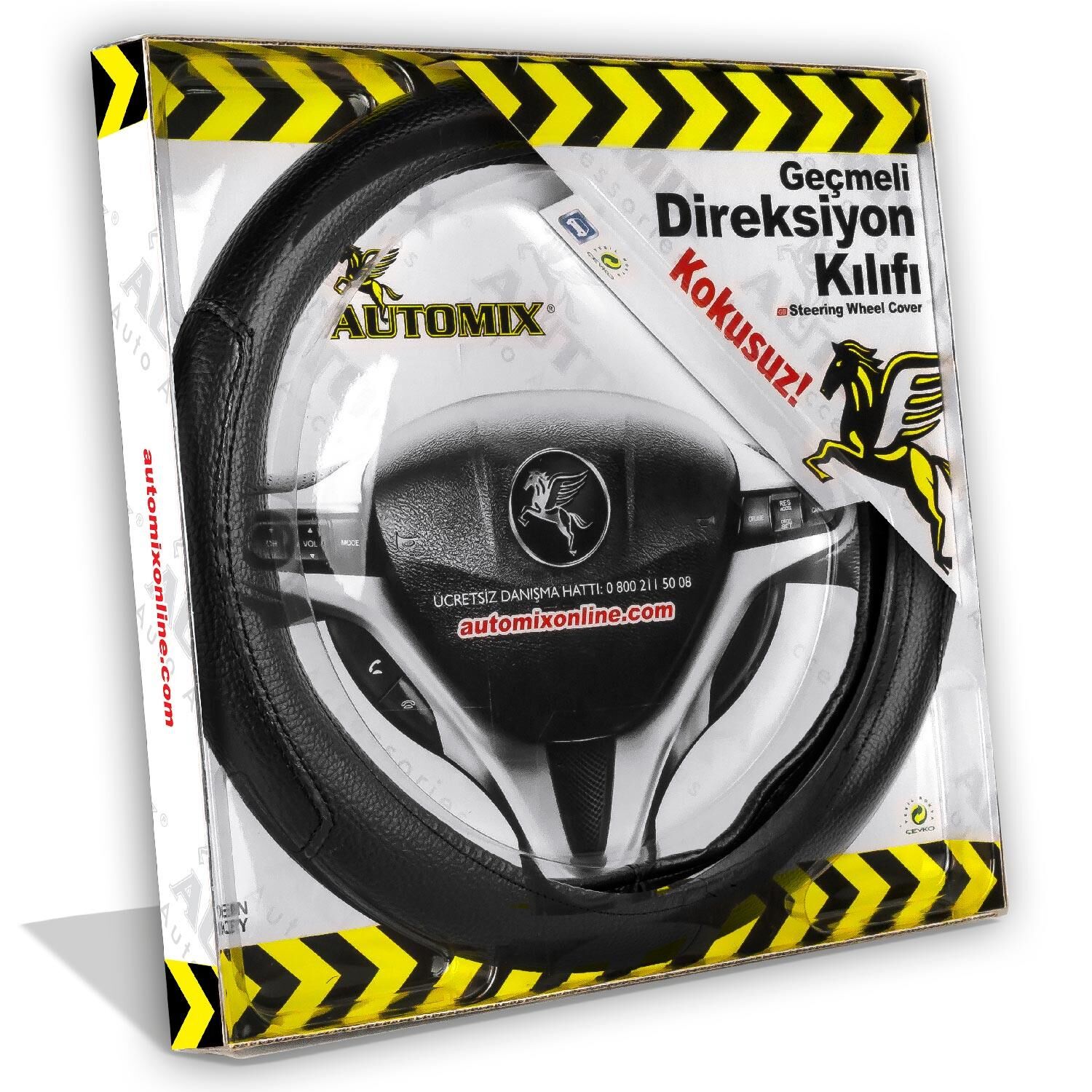 Direksiyon Kılıfı Noktali Siyah 3077 Automix