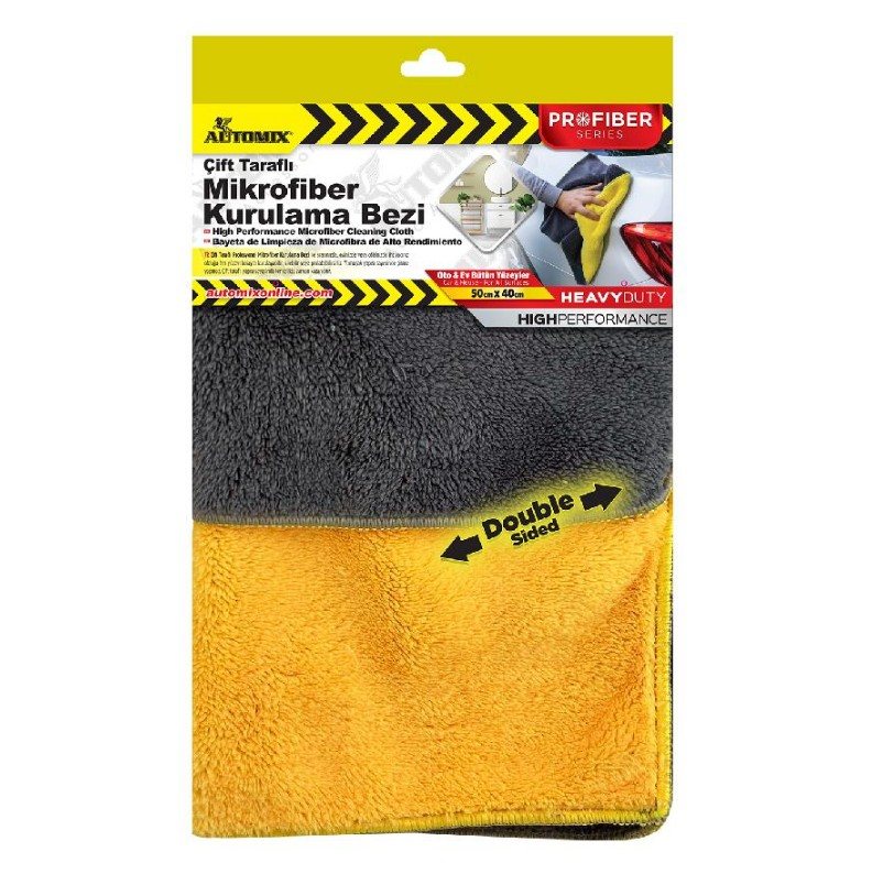 Automix Çift Taraflı Pro Mikrofiber Bez 50x40CM