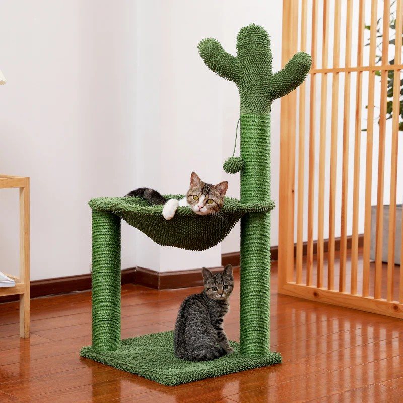 Kedi Tırmanma Tirmalama Kaktüs Ağacı