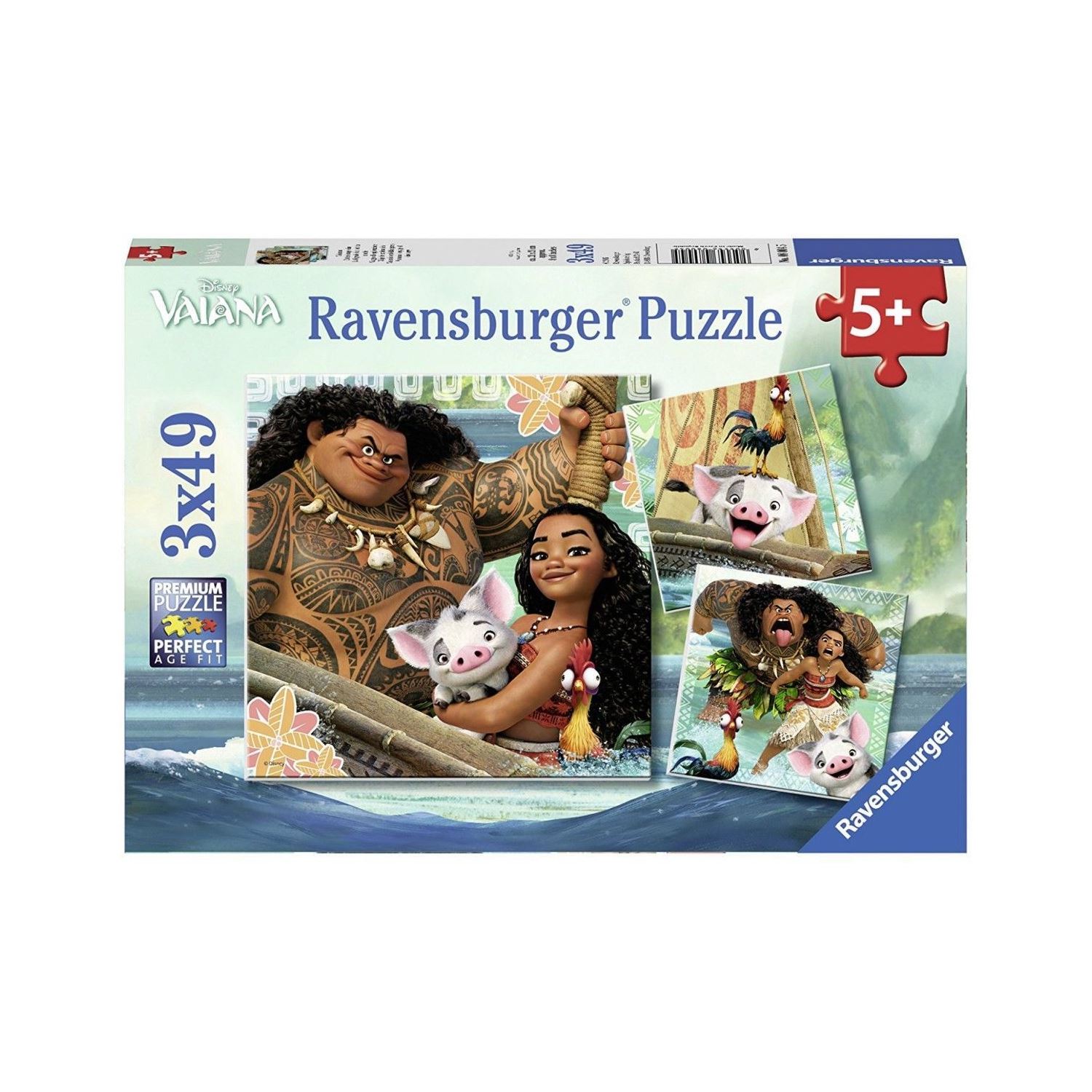 Детский пазл Ravensburger Moana, 3 × 49 деталей