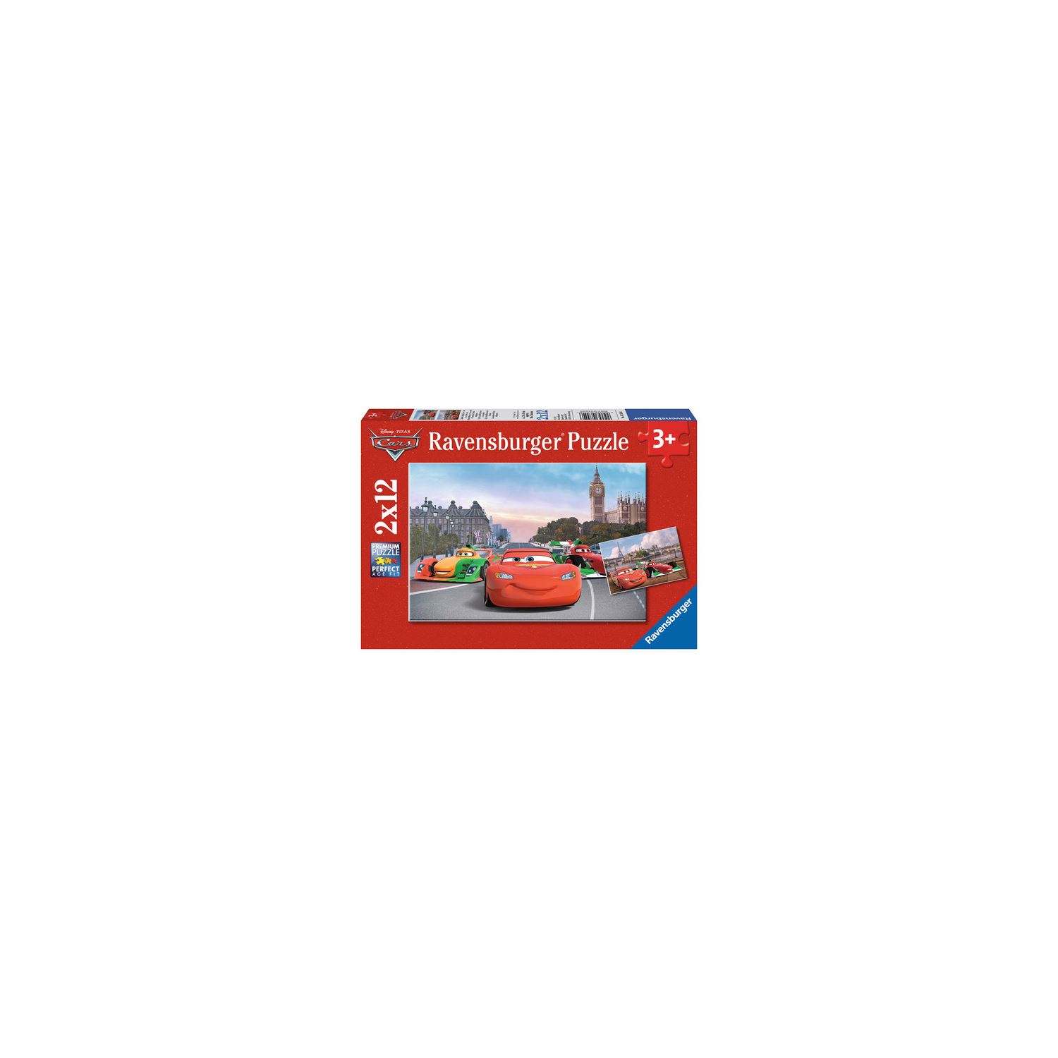 Ravensburger Cars, детский пазл 2 × 12 деталей