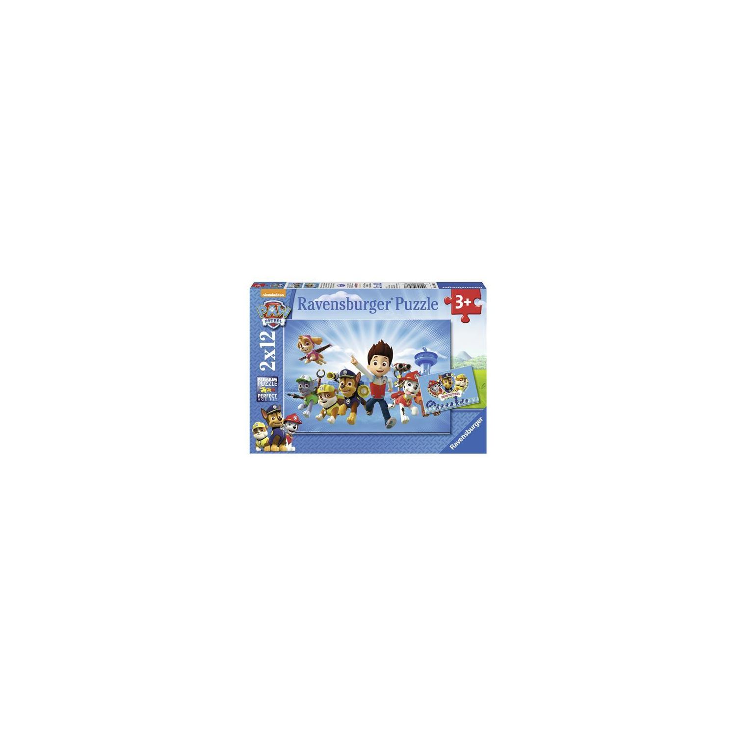 Ravensburger Paw Patrol — детский пазл 2×12 деталей