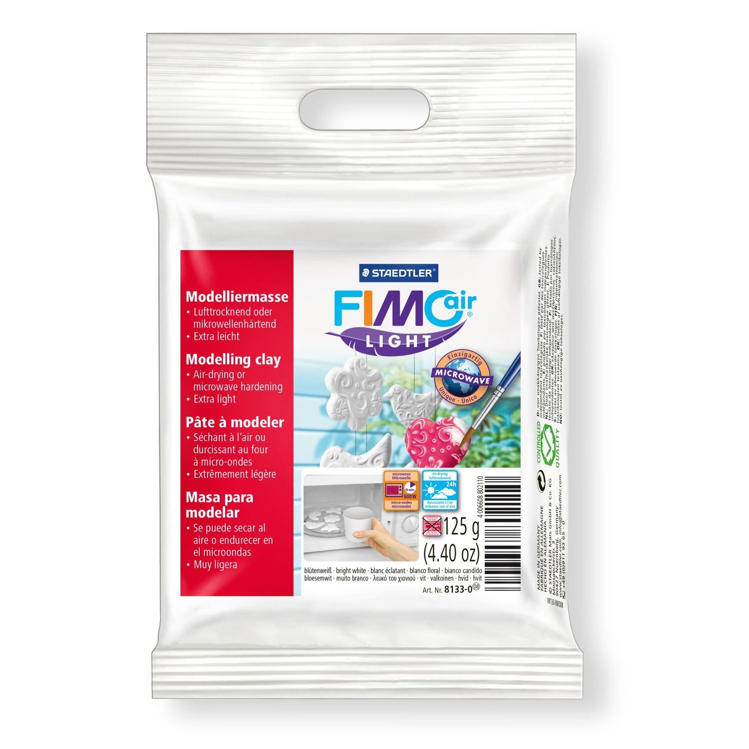 Staedtler Fimo White Lightweight Modelling Clay 125 g