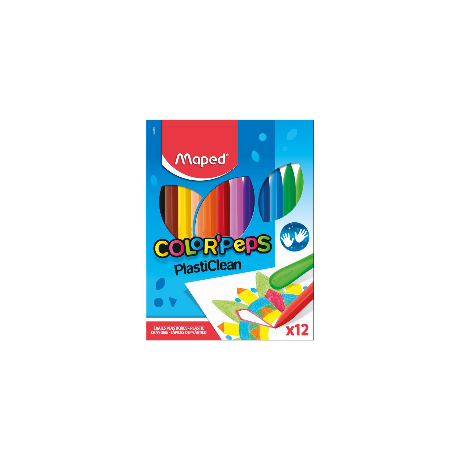 Maped Color'Peps 12-Colour Crayon Set