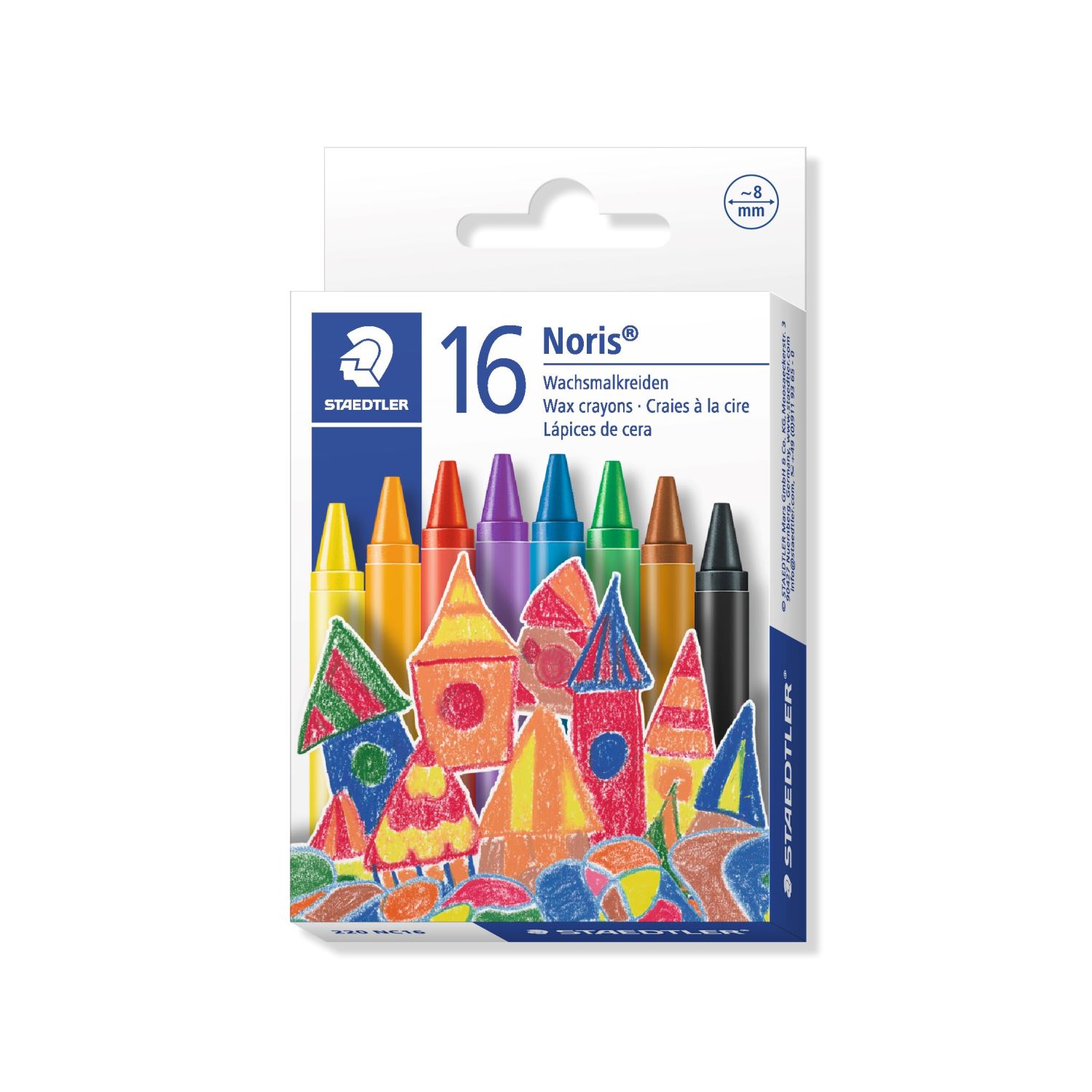 Staedtler Noris 16-Colour Crayon Set