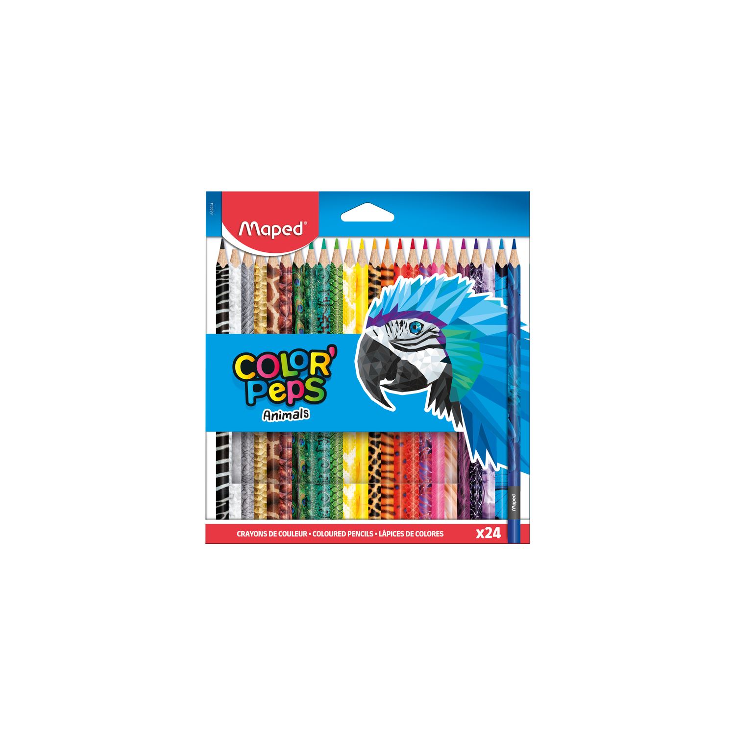 Maped Color'Peps Animals Kuru Boya Kalemleri 24 Renk