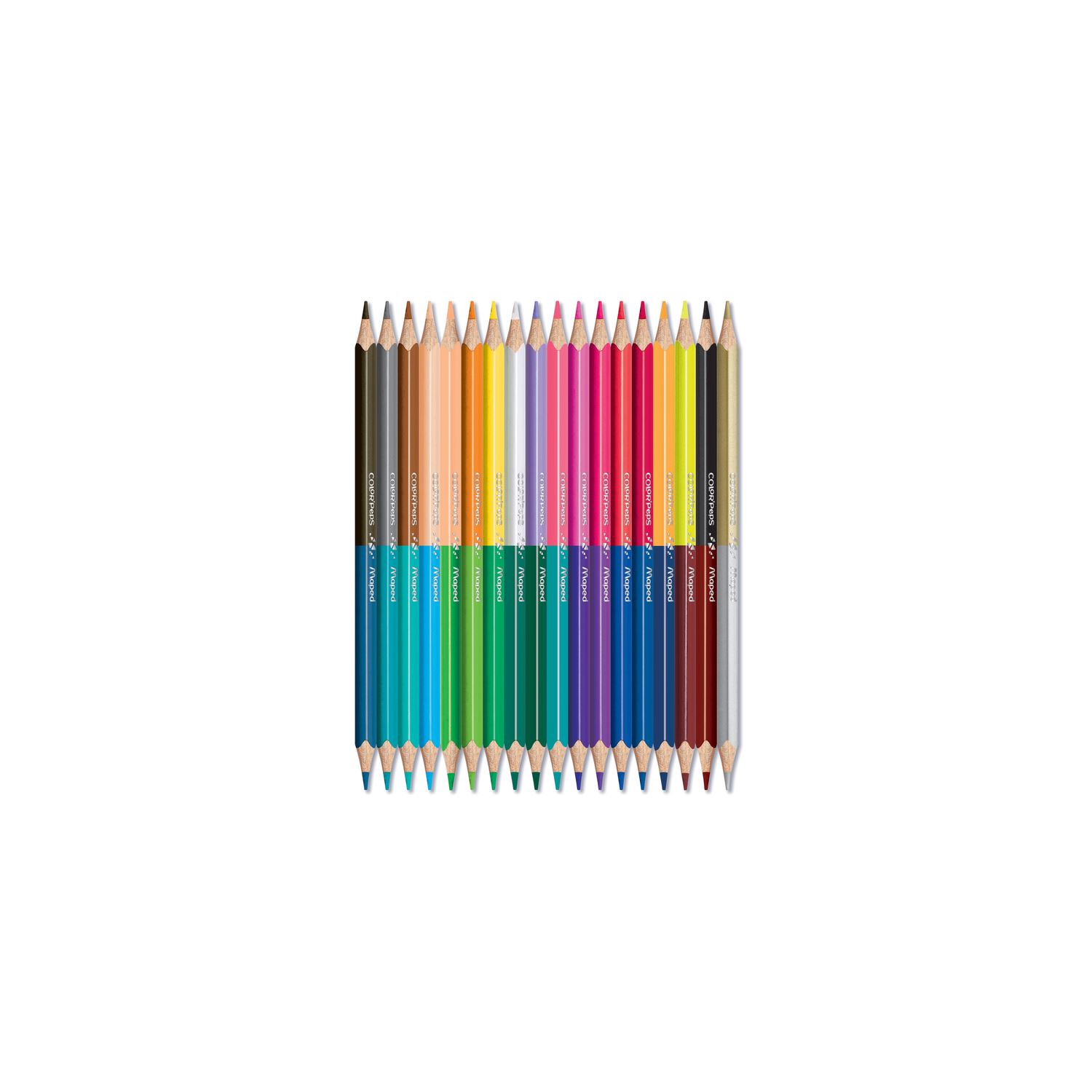 Maped Color'Peps, 18 двусторонних цветных карандашей