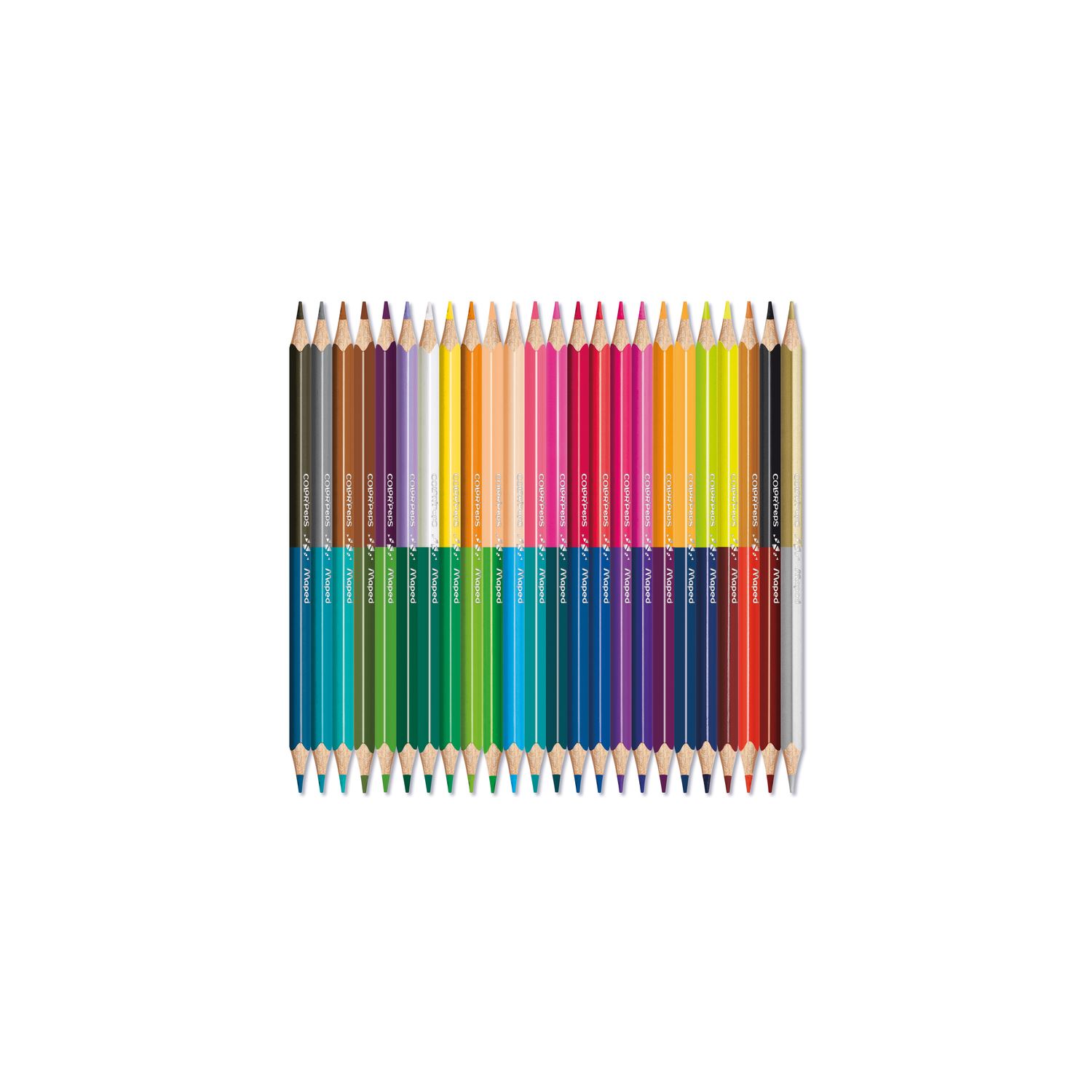 Maped Color'Peps, 24 двусторонних цветных карандаша